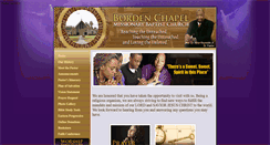 Desktop Screenshot of bordenchapel.org